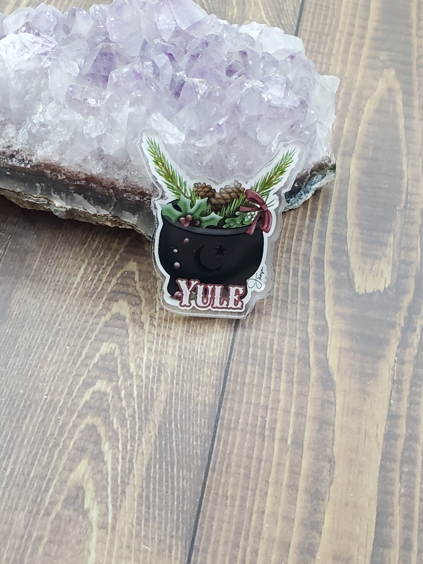 Yule Cauldron Pin