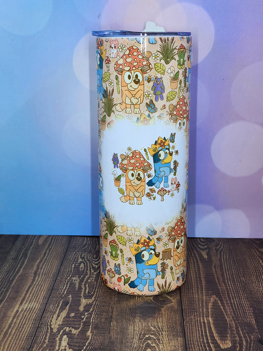 Cottagecore Heeler Mushroom 20oz Tumbler