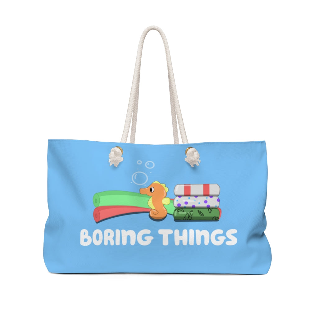 Boring Things Pool Bag Bluey Orangey Color