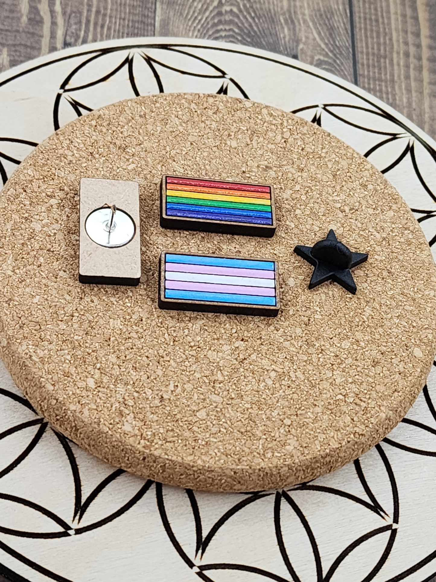 Mini Pride Pins-laser cut