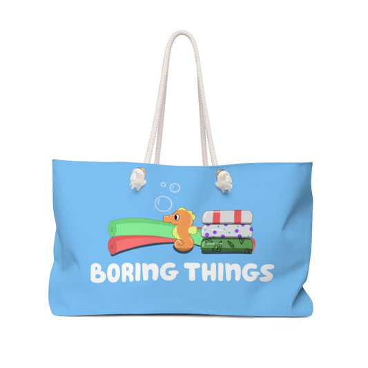 Boring Things Pool Bag Bluey Orangey Color