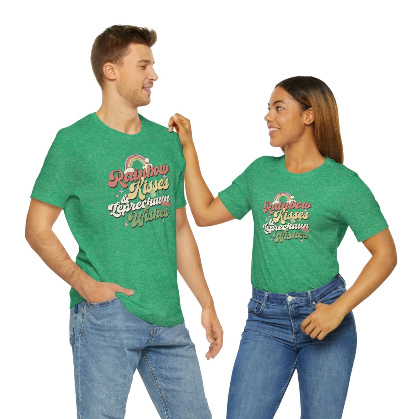 Rainbow Kisses and Leprechaun Kisses Saint Paddy's Day shirt