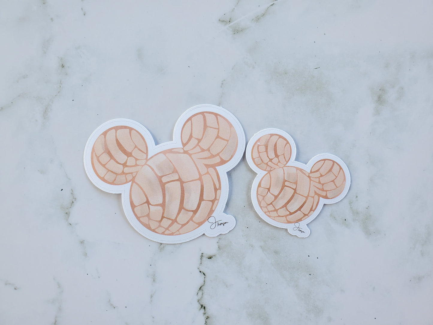 Mouse Ear Pan Dulce Concha  Water bottle sticker