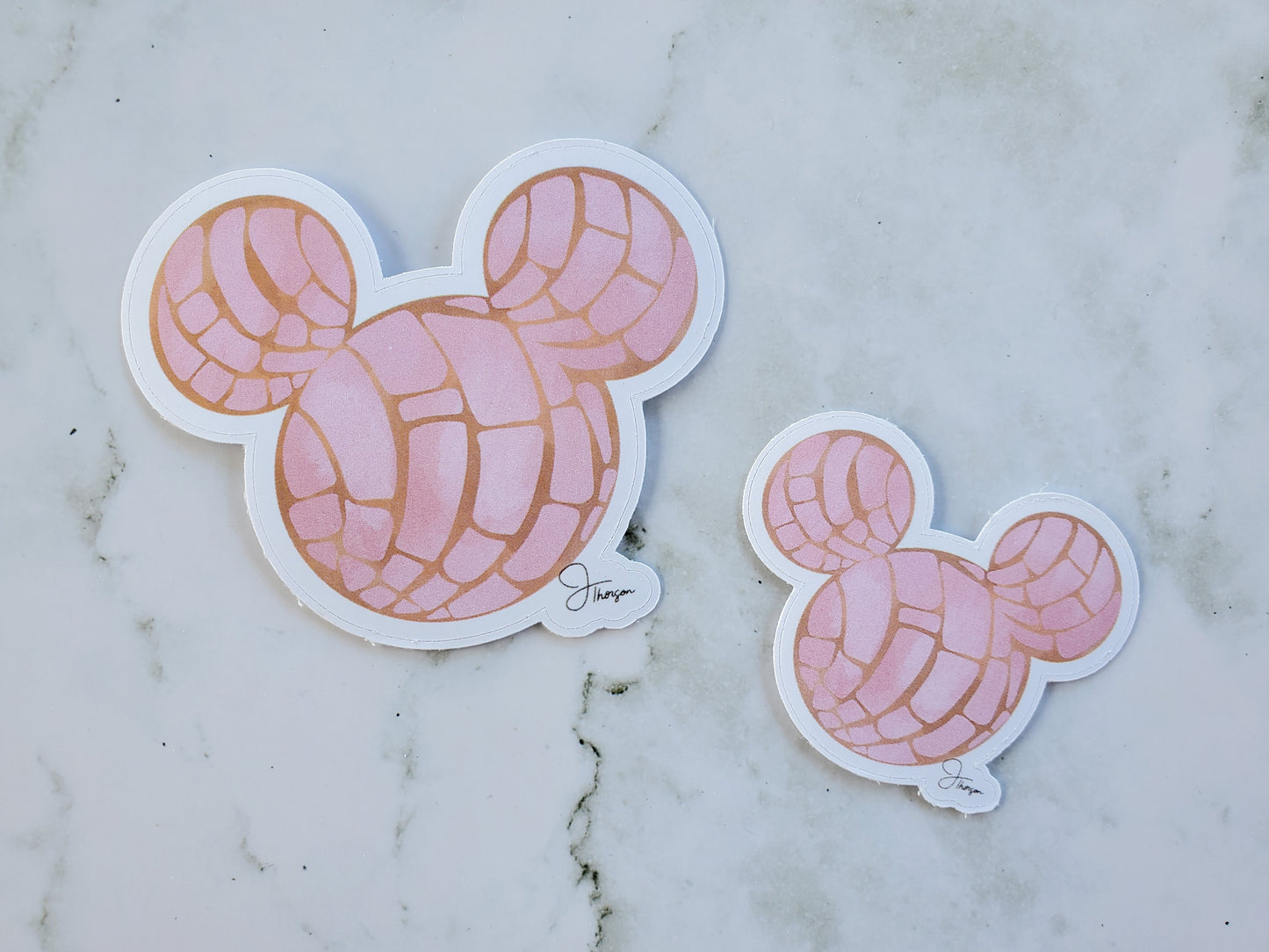 Mouse Ear Pan Dulce Concha  Water bottle sticker