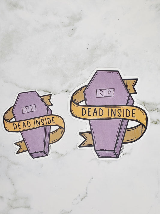 Dead inside sticker