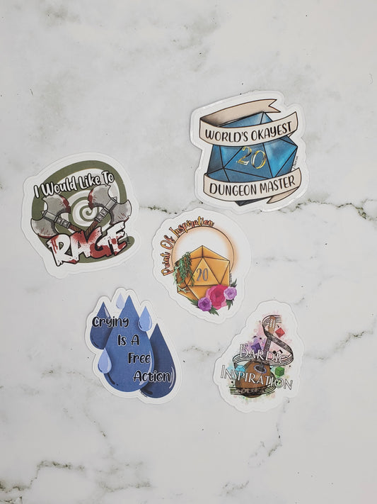 Dungeons and Dragons Stickers