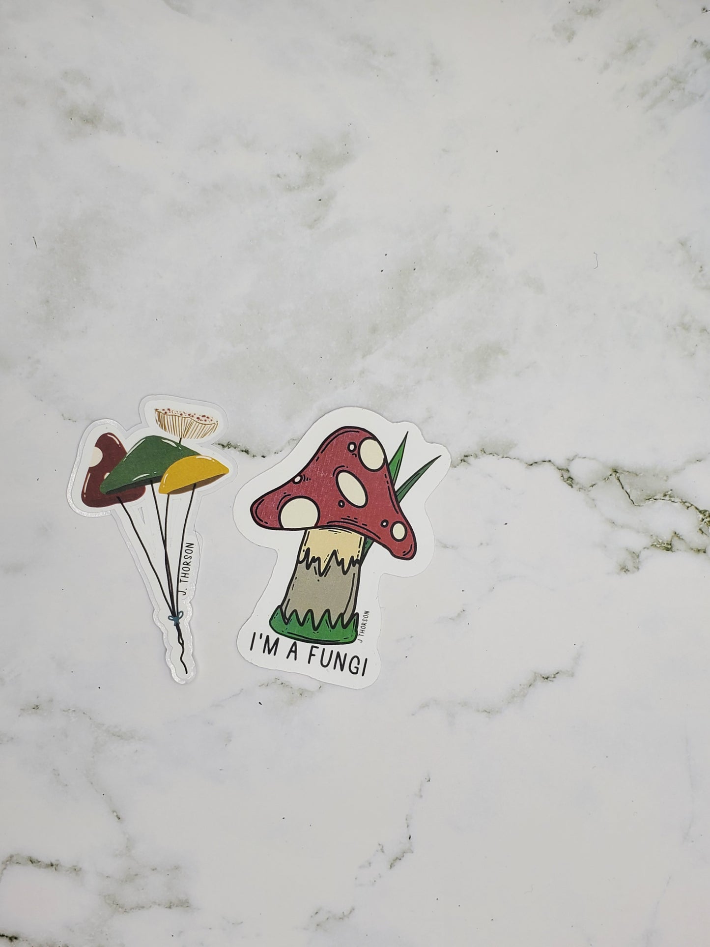 Mushroom balloon fungi stickers