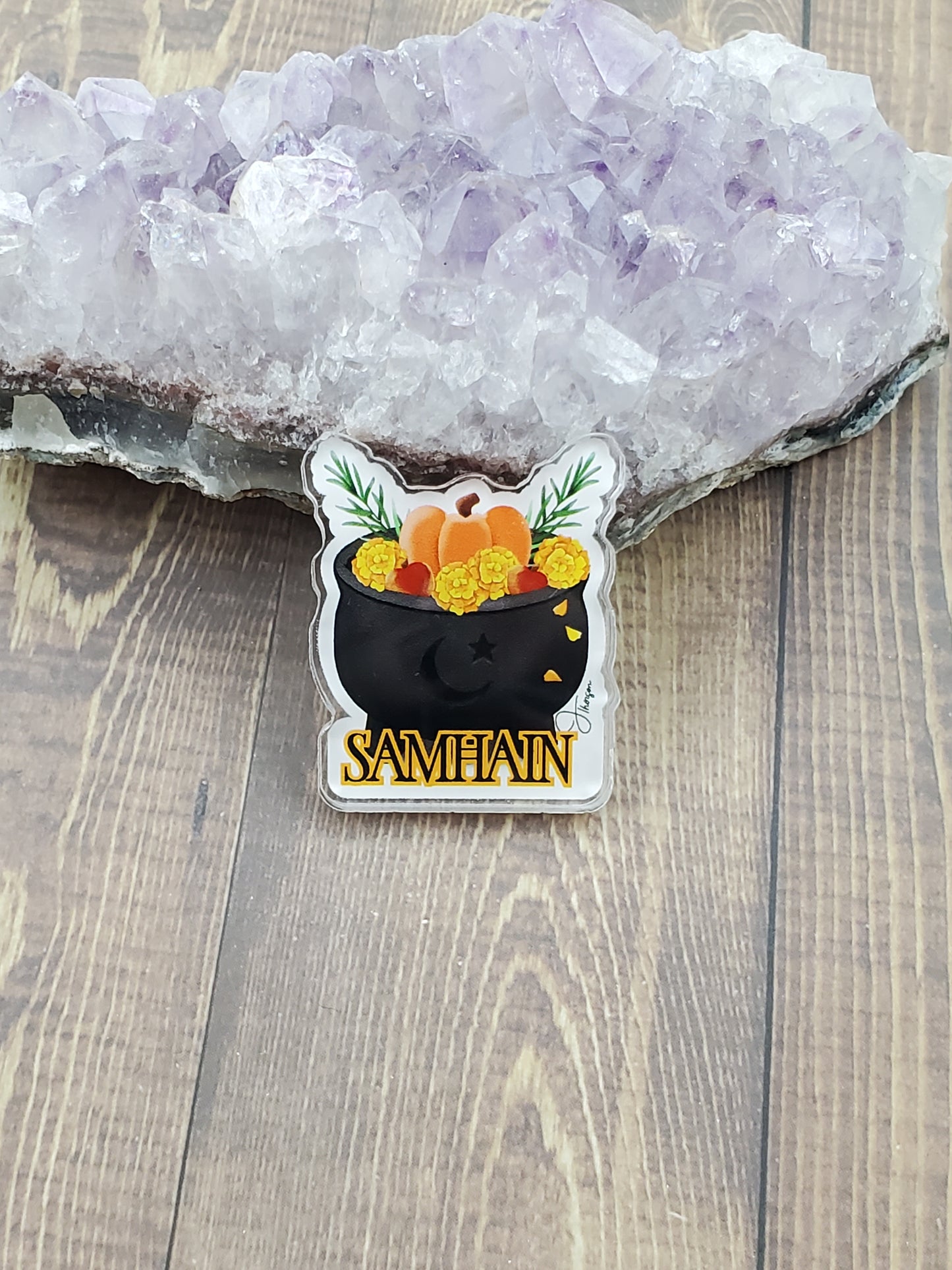 Samhain Cauldron Pin