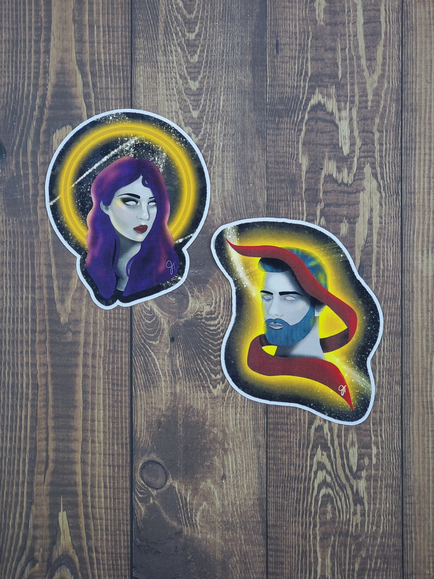 Oracle and Ribbons of Fate Stickers