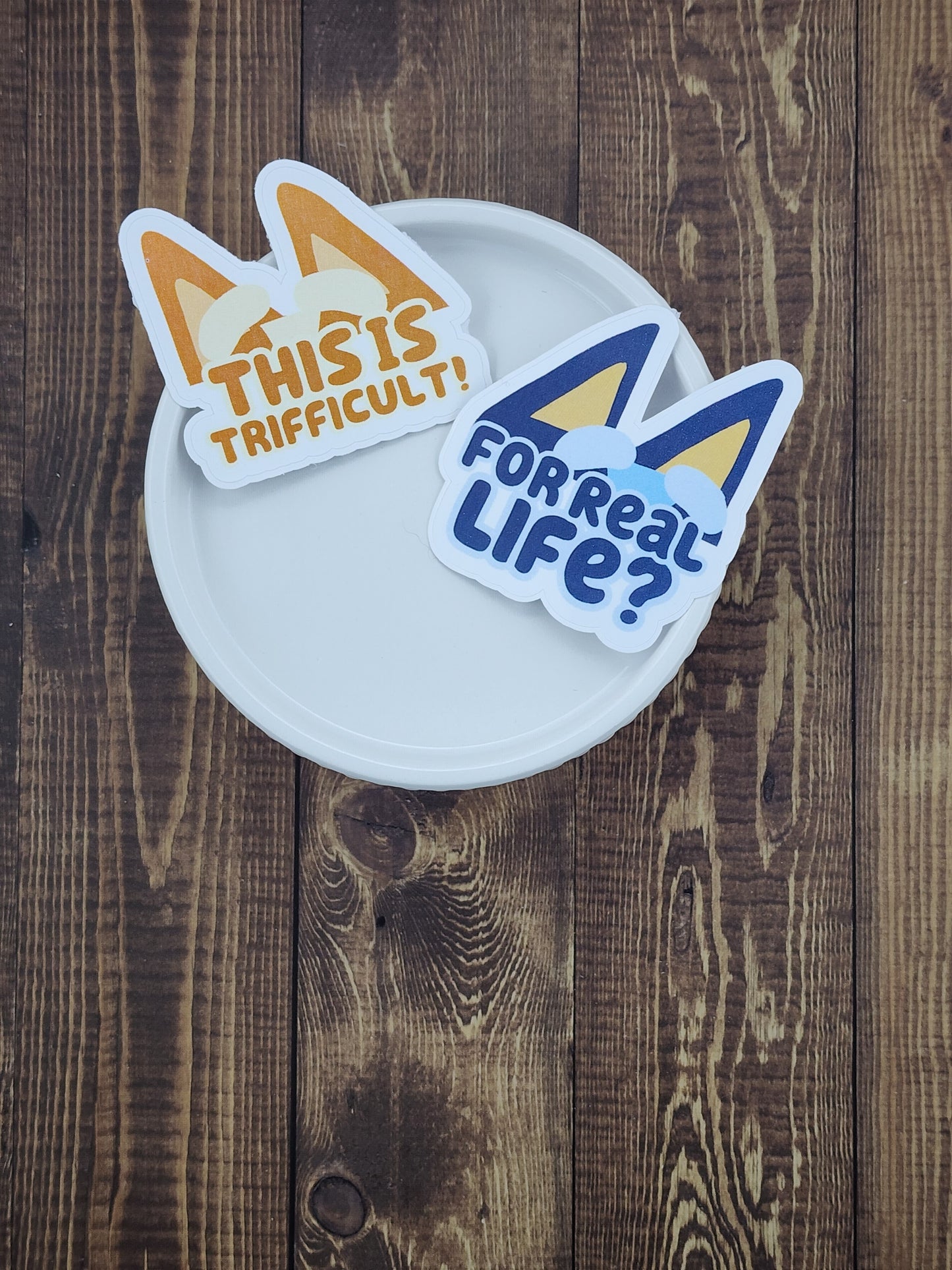 Heeler Family Ears and Quotes Stickers