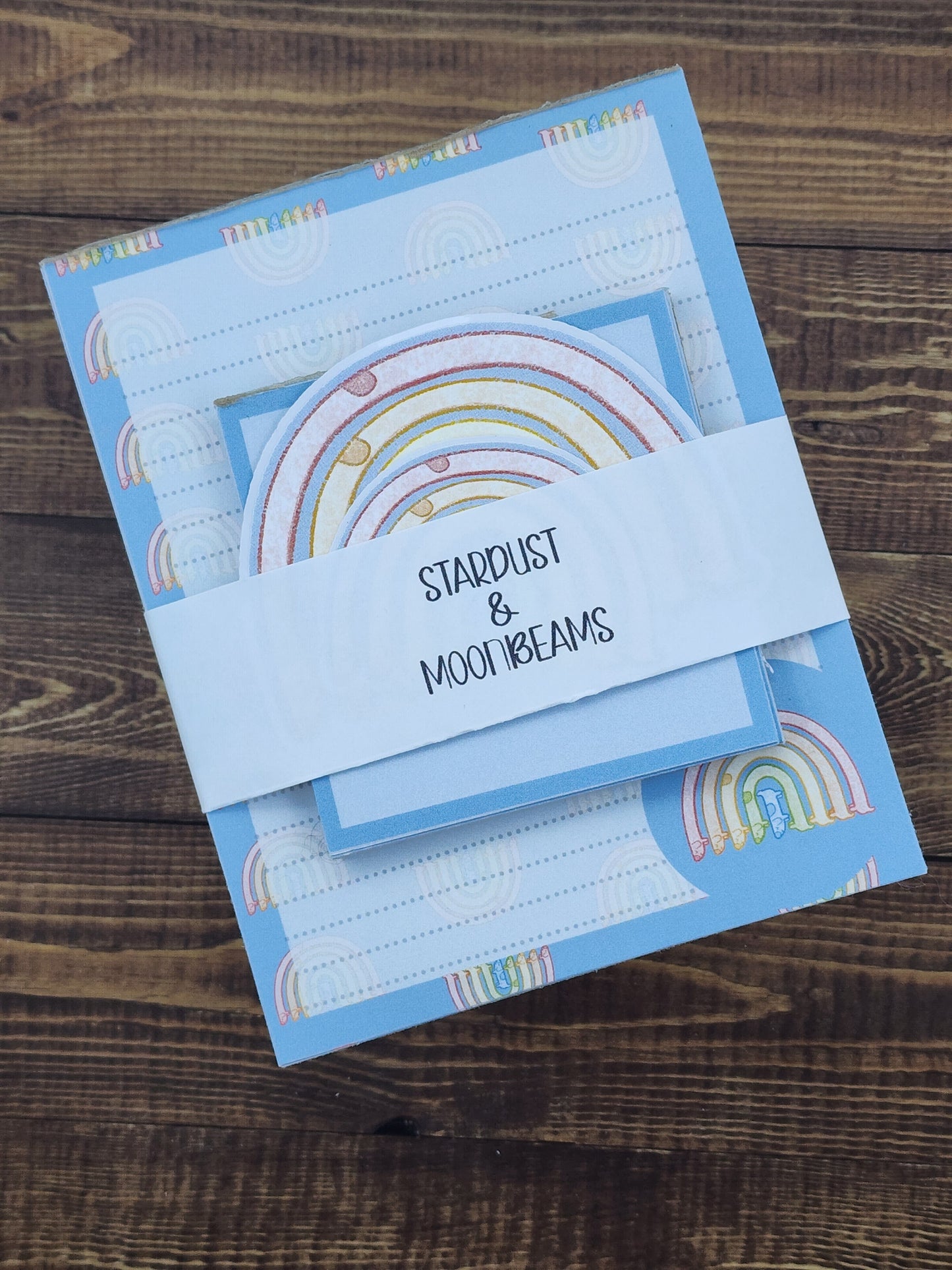 Long dog rainbow stationary and sticker set