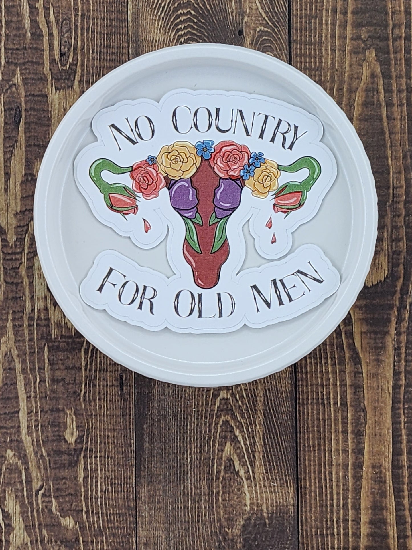 No Country For Old Men Feminist Reproductive Rights Sticker