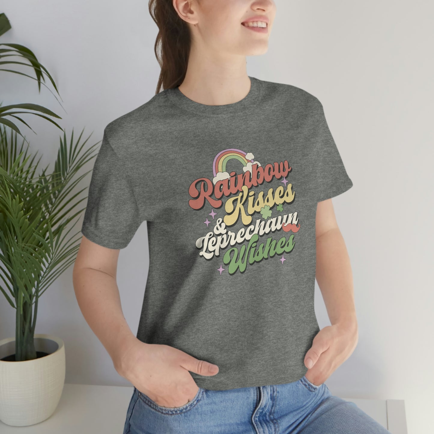 Rainbow Kisses and Leprechaun Kisses Saint Paddy's Day shirt