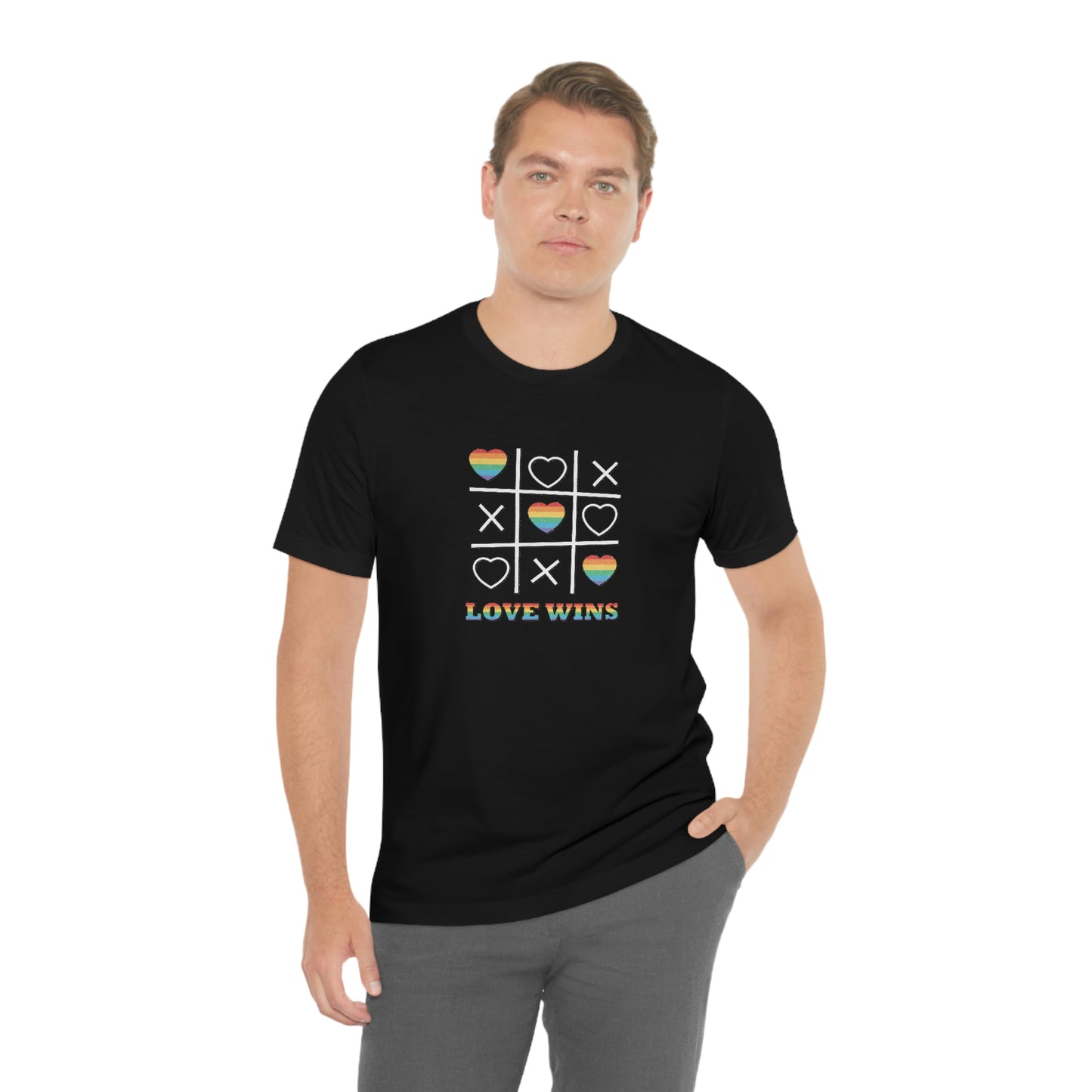 Love wins tic tac toe board shirt