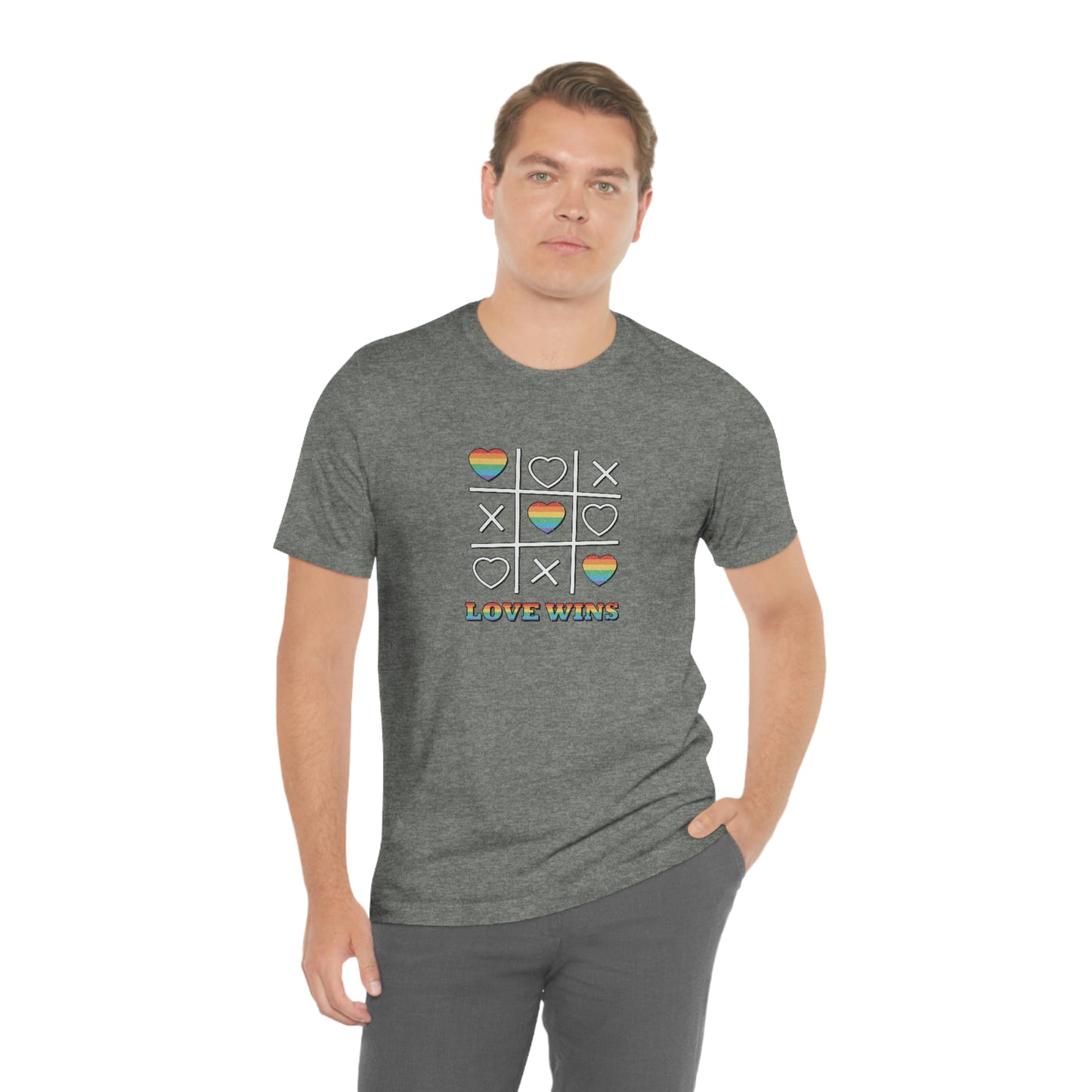 Love wins tic tac toe board shirt