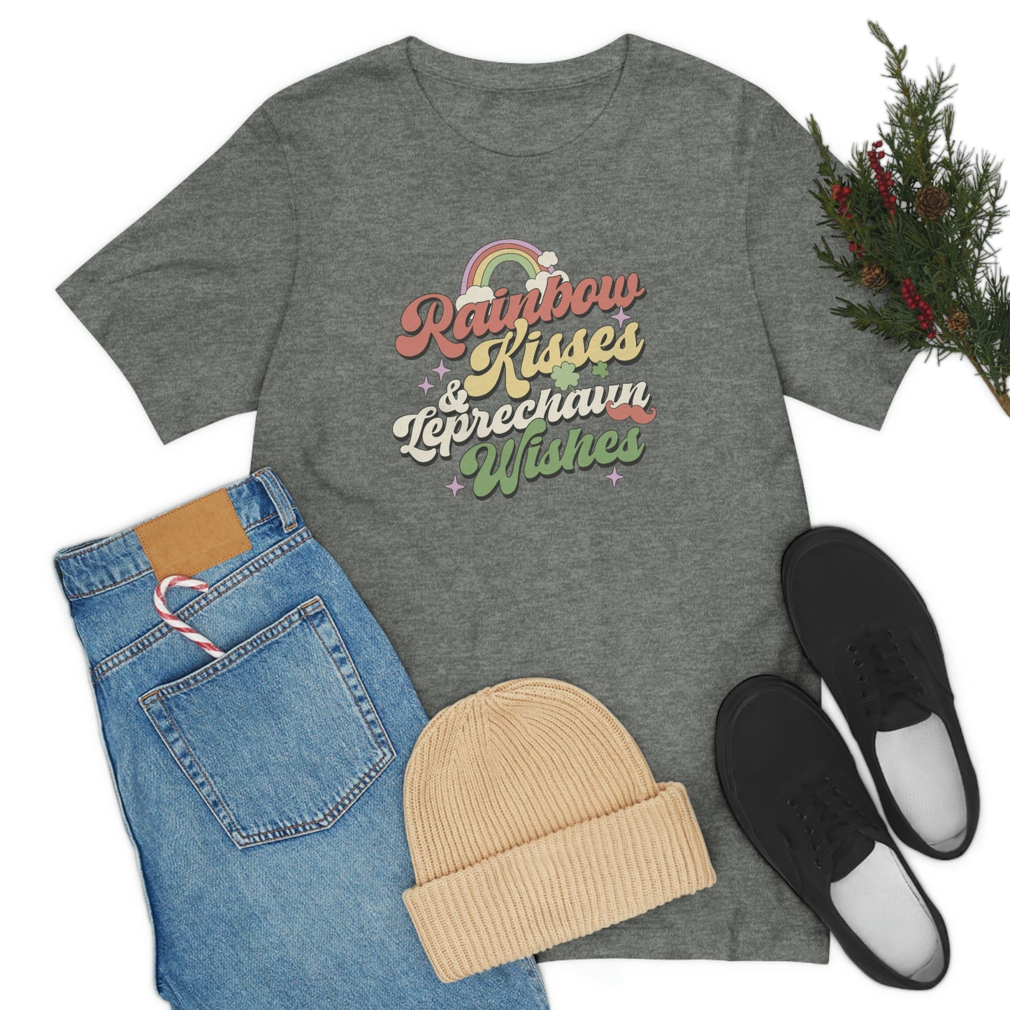 Rainbow Kisses and Leprechaun Kisses Saint Paddy's Day shirt