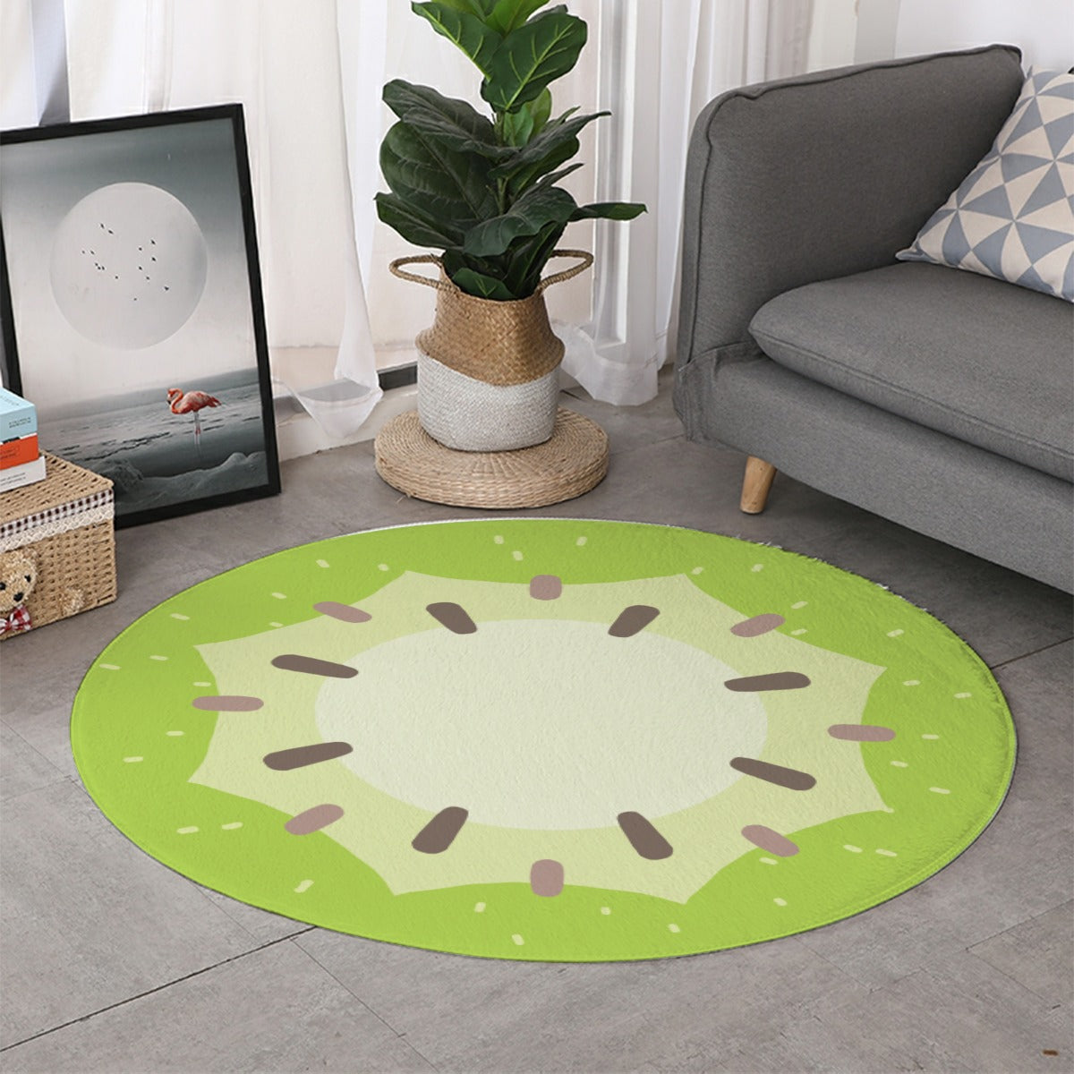 Kiwi rug playroom floor mat