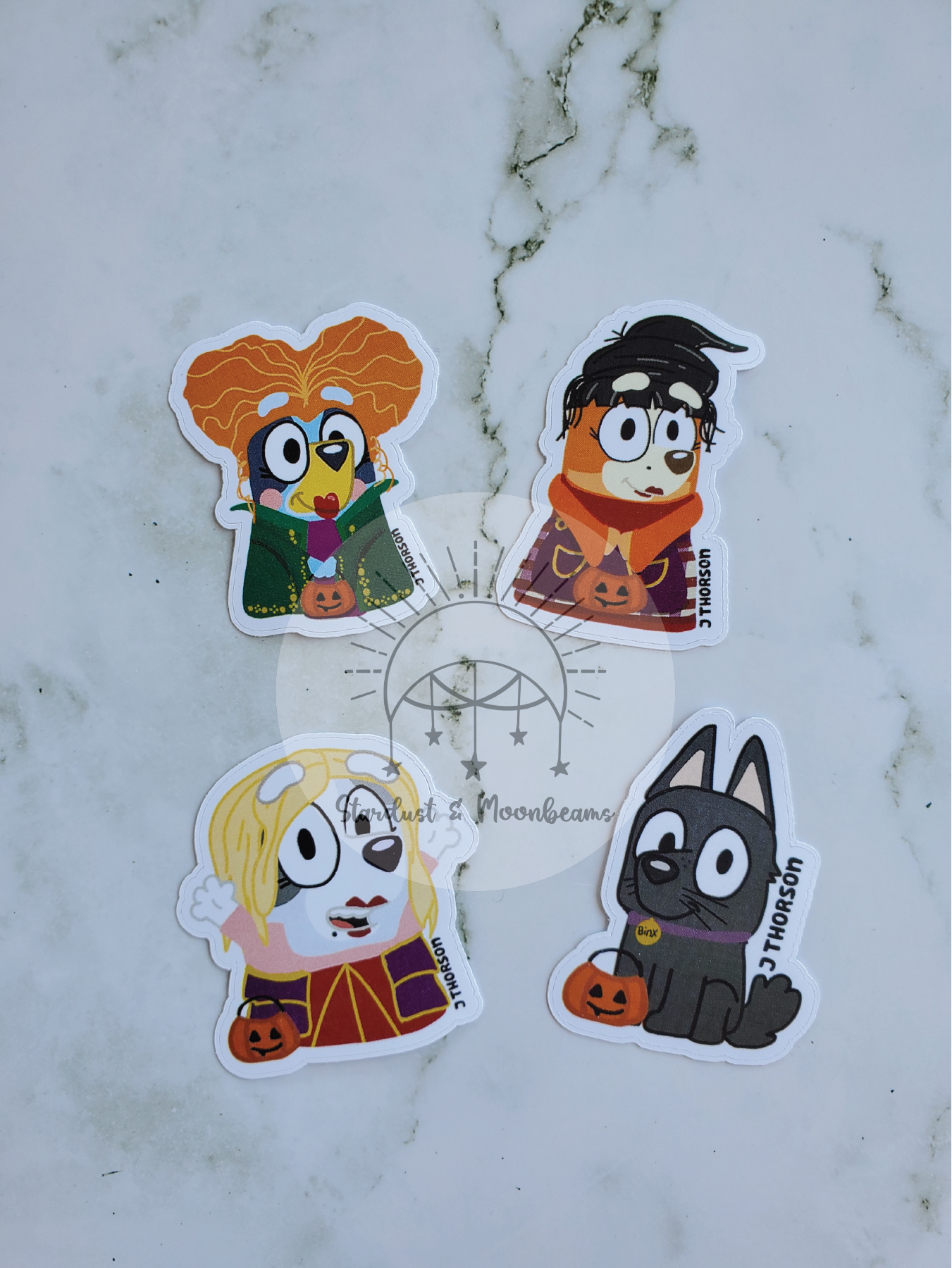 Sanderson sisters x Heeler cousins mashup Halloween Stickers heelerween