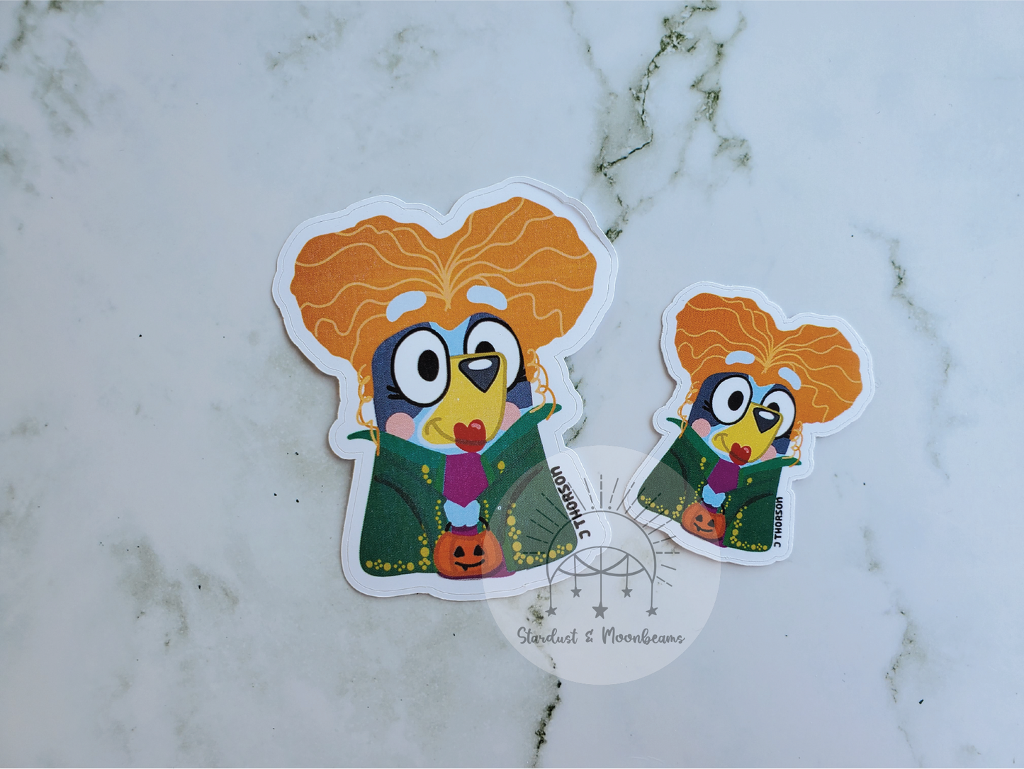 Sanderson sisters x Heeler cousins mashup Halloween Stickers heelerween