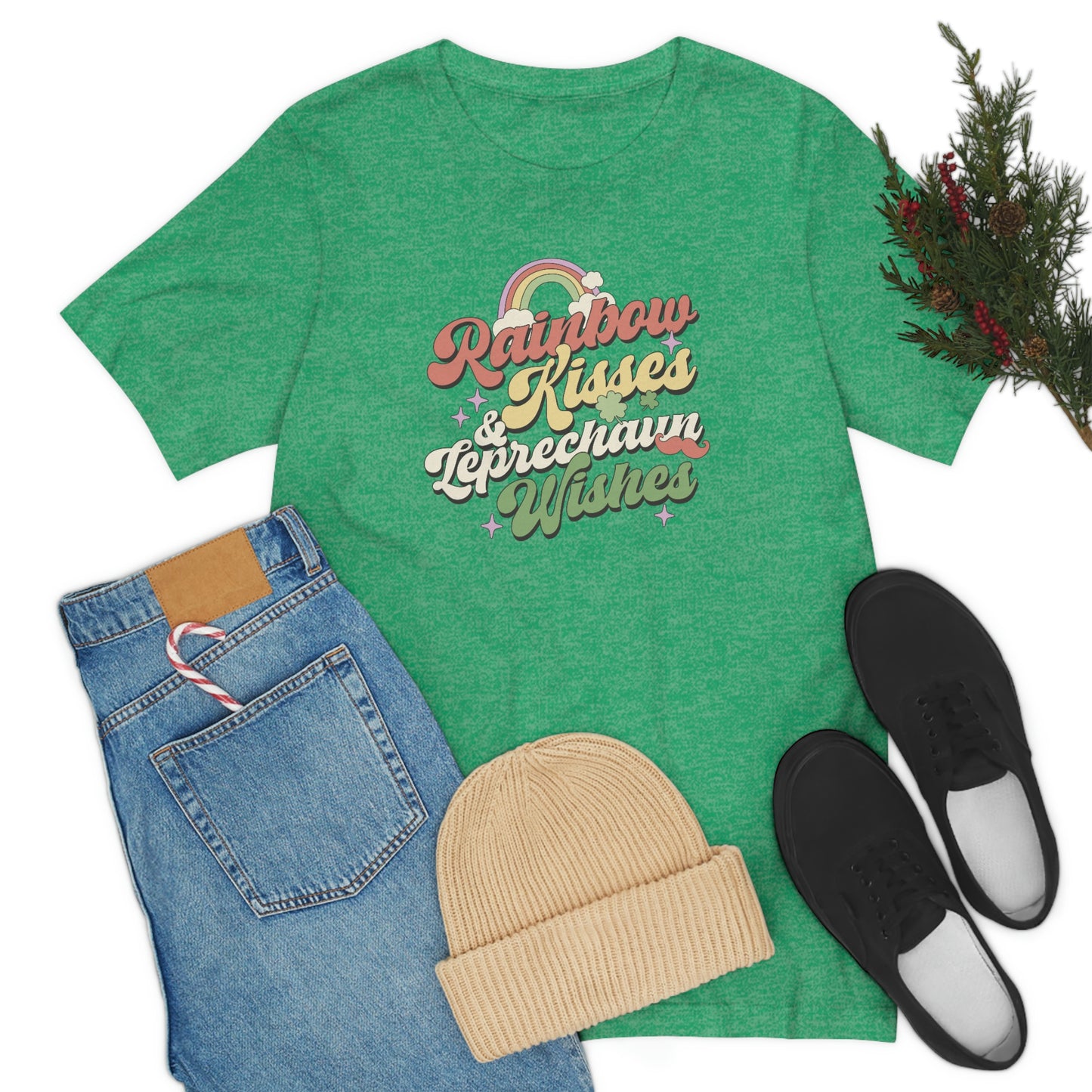 Rainbow Kisses and Leprechaun Kisses Saint Paddy's Day shirt