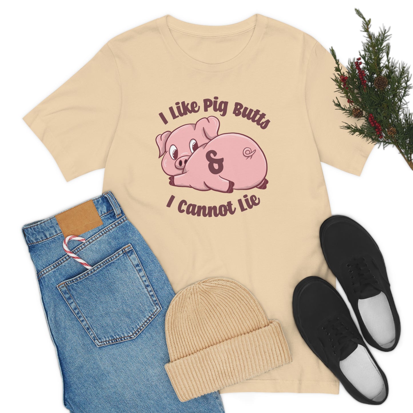 I like pig butts and I cannot lie Pig gift shirt