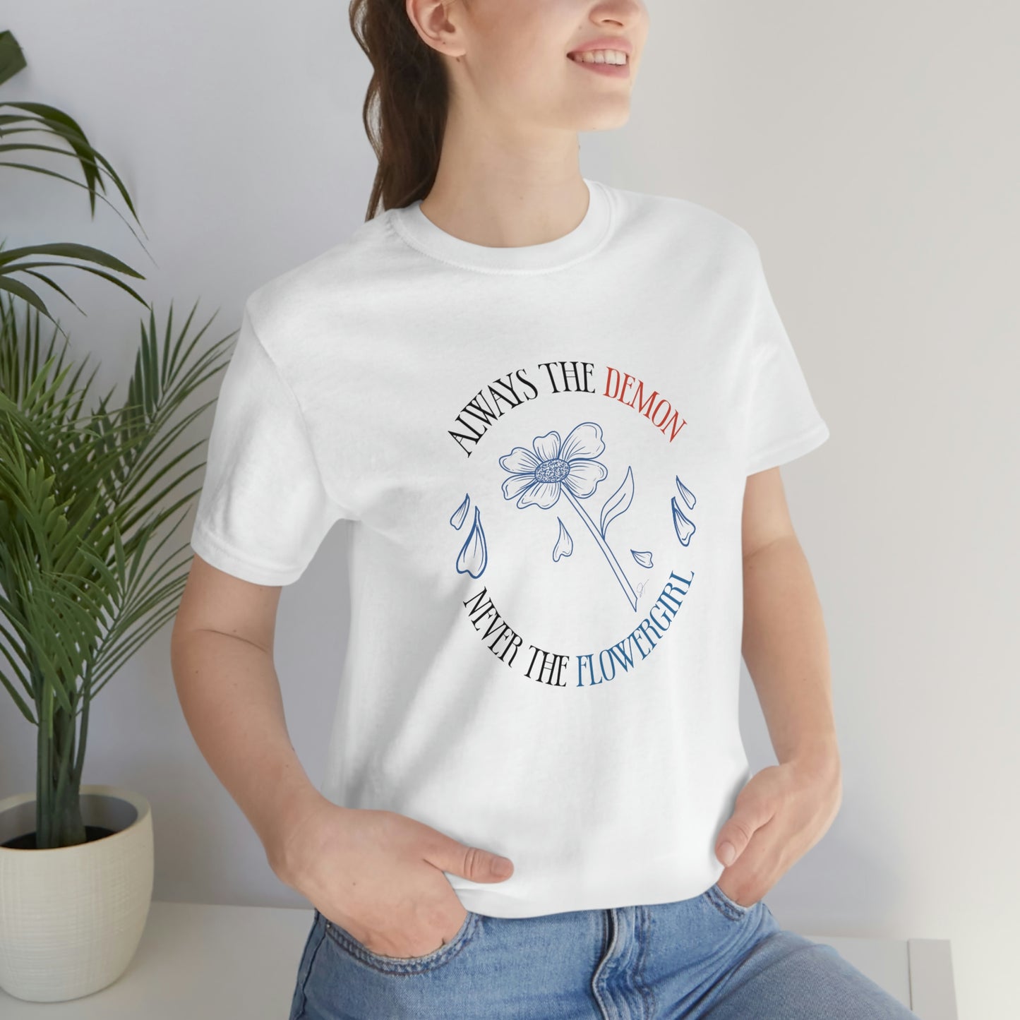 Always the Demon Never the Flowergirl Blood on the Clocktower Fan shirt