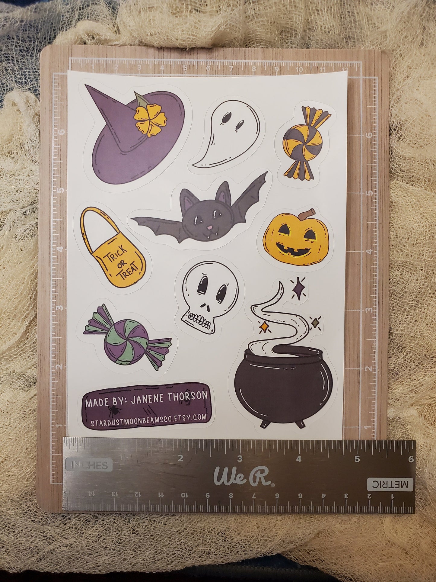 Halloween sticker sheel