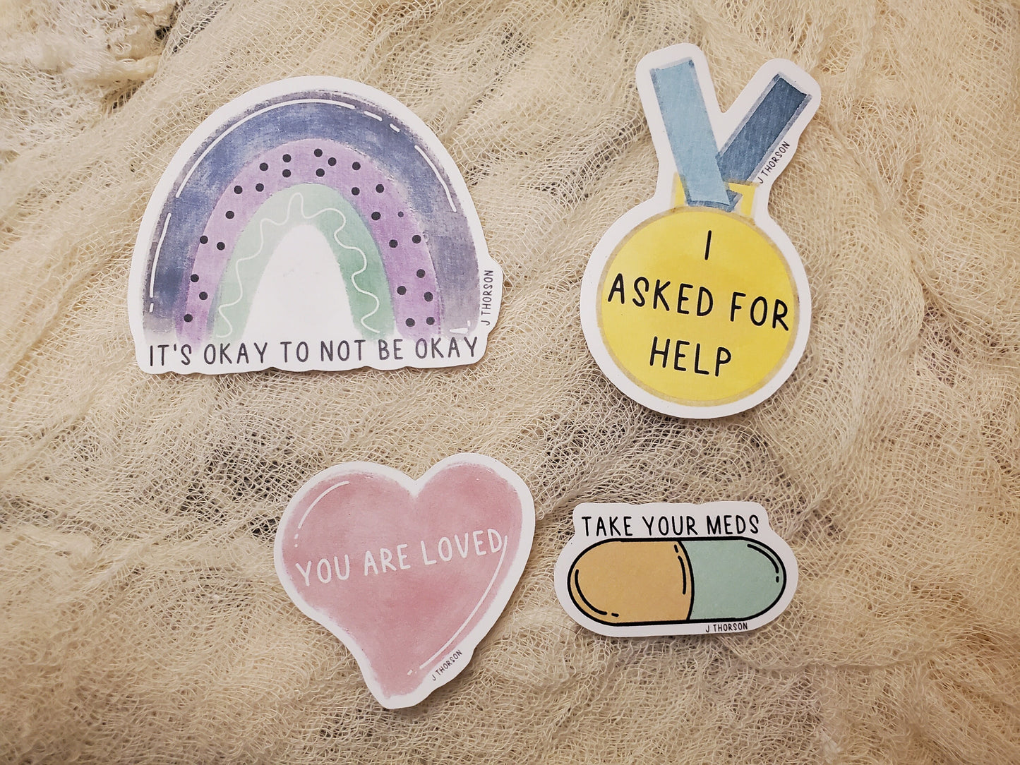 Mental Health Vinyl Waterproof Stickers