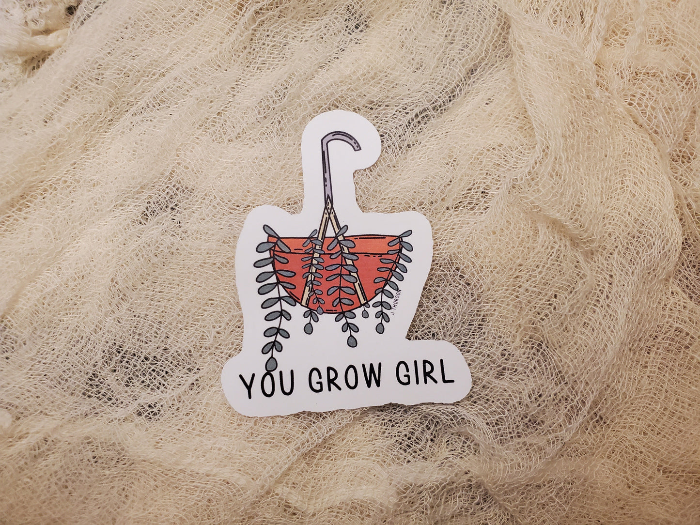 Plant Mom, Plant Parent, Plant Dad, You Grow Girl Waterproof Vinyl Sticker