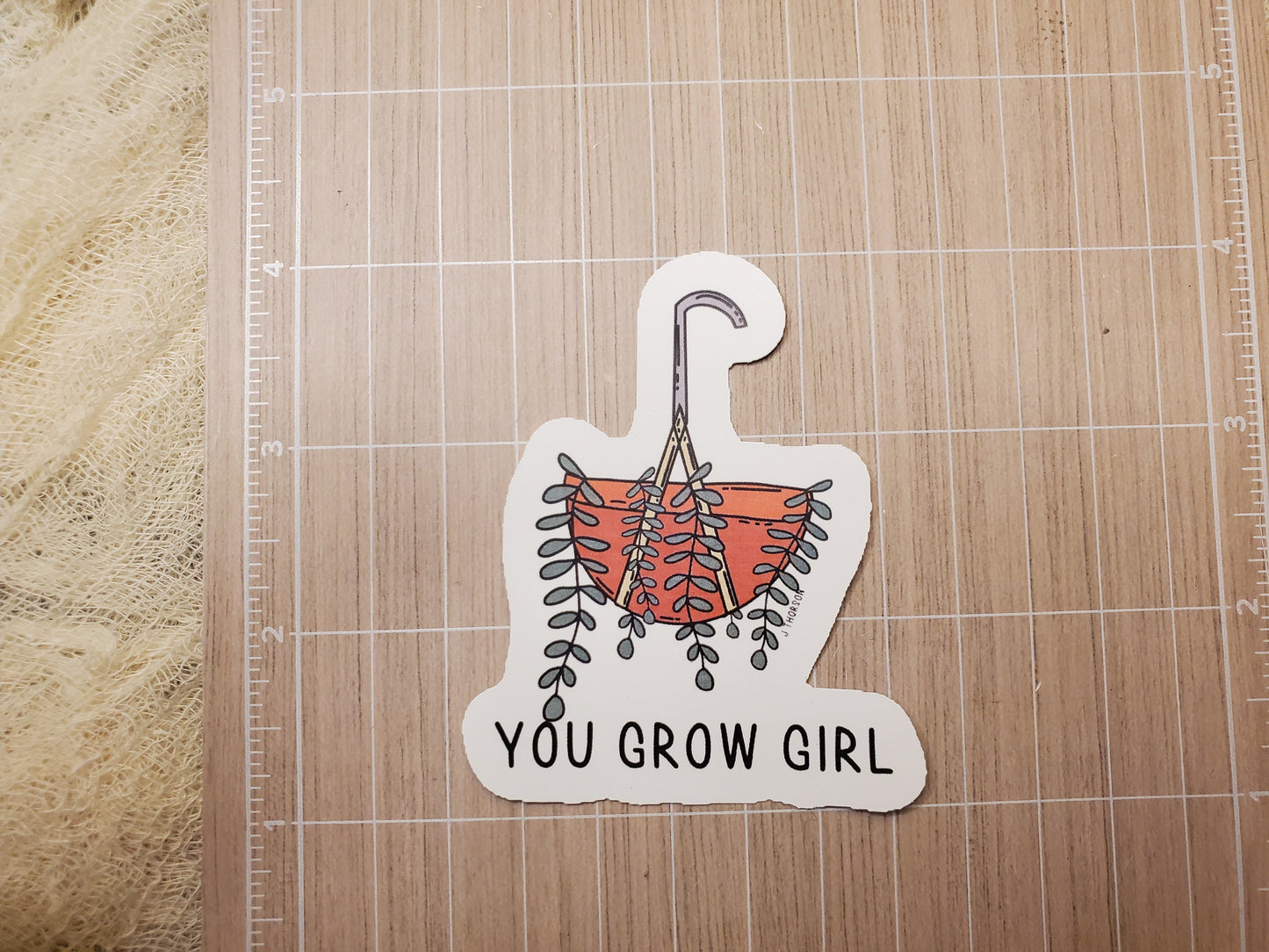 Plant Mom, Plant Parent, Plant Dad, You Grow Girl Waterproof Vinyl Sticker