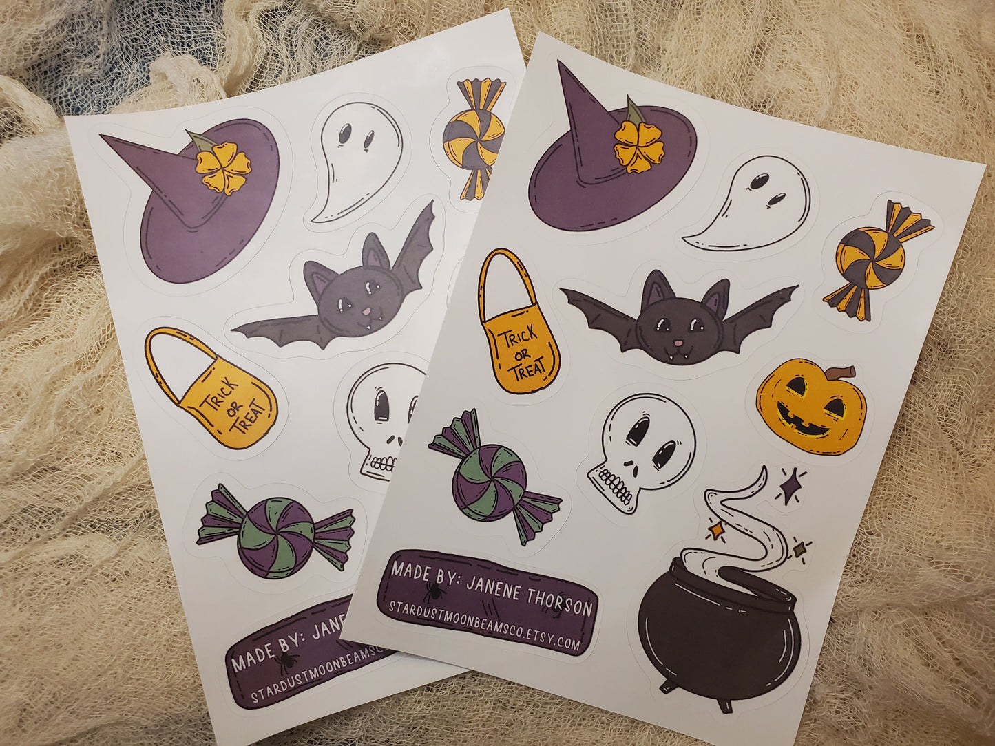 Halloween sticker sheel