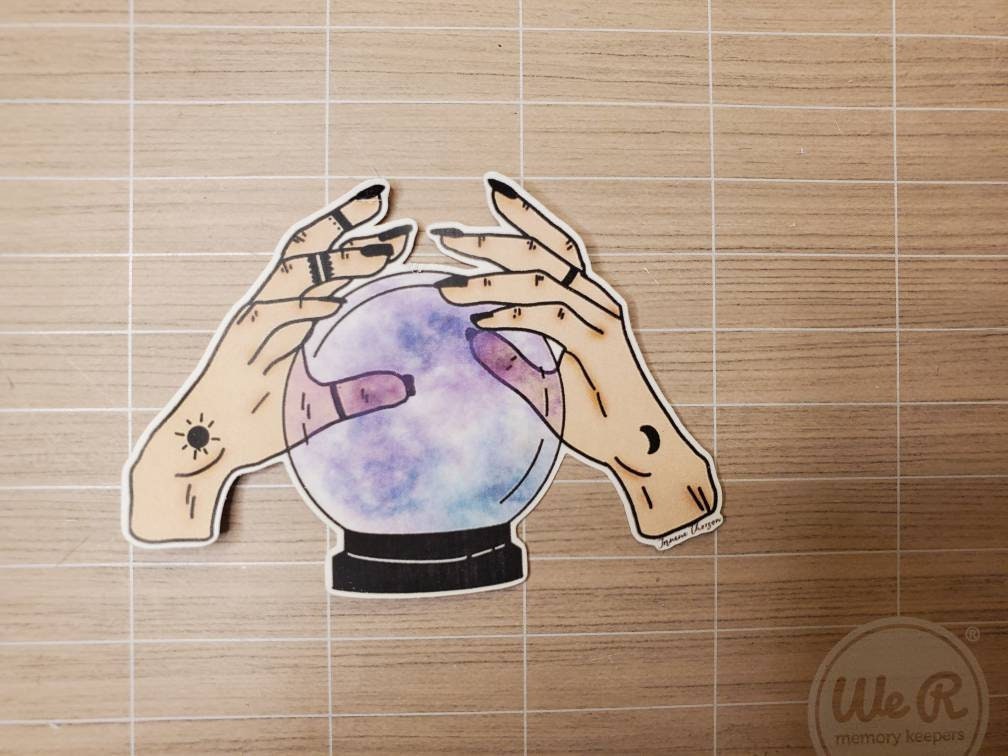 Fortune Teller Witch Crystal Ball Waterproof Vinyl Sticker