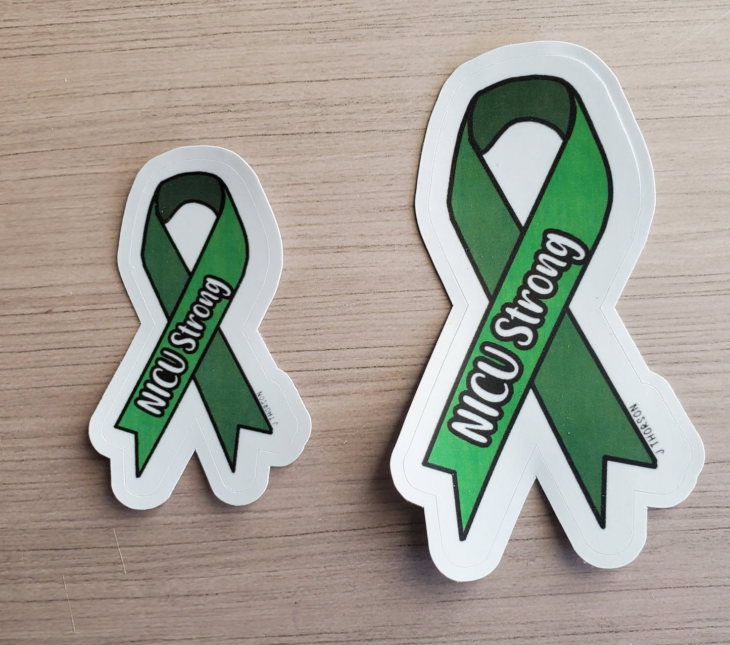 NICU Strong, NICU Tough, Preemie Strong, Fight Like A Preemie Ribbon, NICU Strong Ribbon Stickers