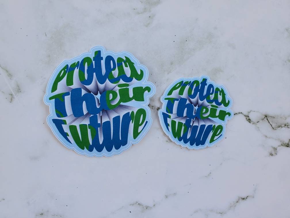 Protect their planet, save the earth, earth activist sticker, love the planet sticker, earth sticker