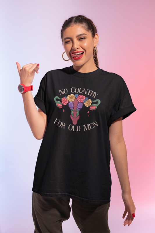 No country for old men floral uterus shirt